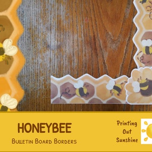 Honeybee Bulletin Board Borders