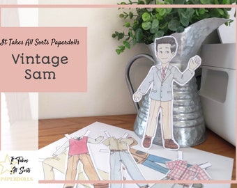 Vintage Sam - It Takes All Sorts Paperdolls Series 50's 60's