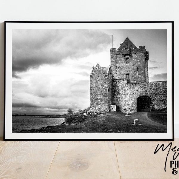 Coastal Ireland in Black and White, Digital Download of photograph by Megan Lea Photography