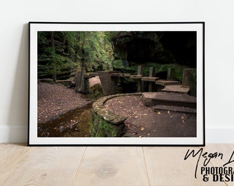 Hocking Hills Ohio Hiking Trail, Digital Download of photograph by Megan Lea Photography