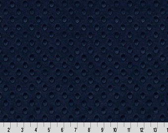 End of Bolt PIECE 29x60 | Minky Dot Navy Blue