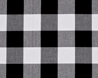 Robert Kaufman Carolina Gingham 2 inch Black and White