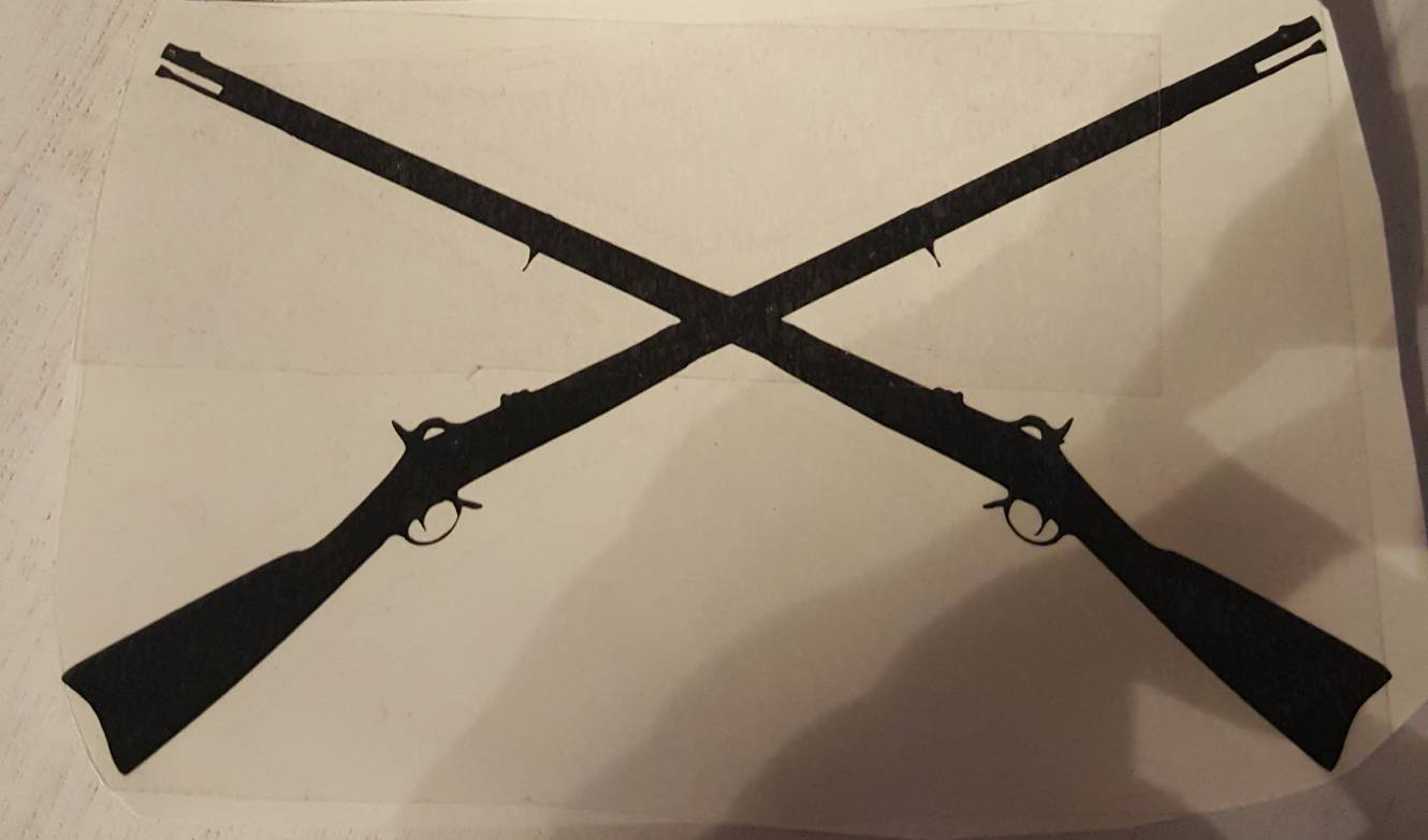 ARMY Infantry 11 Bravo Cross Rifle Vinyl Decal Sticker Etsy