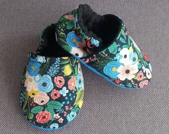floral baby shoes