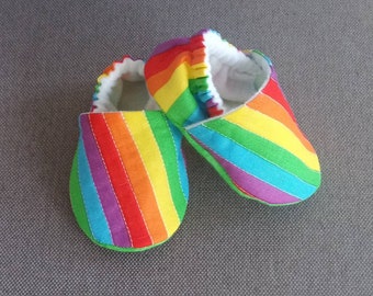 Rainbow Baby shoes - Made to order item