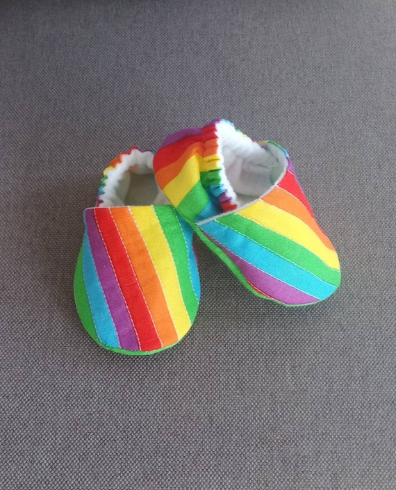 rainbow baby shoes