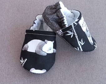 Panda Bear Baby Booties