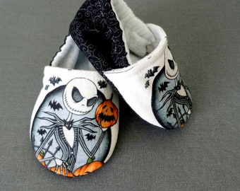 Jack inspired Christmas baby shoes