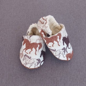 Horse Print Baby Shoes, Western Theme