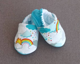 Rainbow Baby shoes - Made to order item