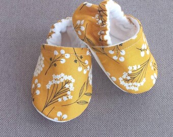 Floral Baby Shoes, Wildflower Print