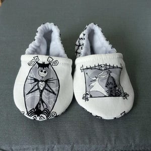 Nightmare Before Christmas Baby Shoes, Jack and Zero, Handmade imagen 2