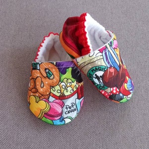 Disney snacks  theme baby shoes  - Made to order item