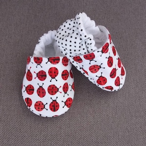 Ladybug Baby shoes baby -  Made to order item