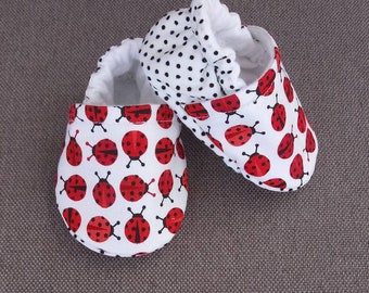 Ladybug Baby shoes baby -  Made to order item