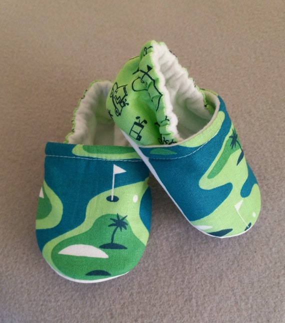 Golf Theme Baby Shoes