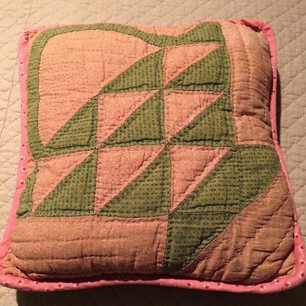 Vintage quilted pillow