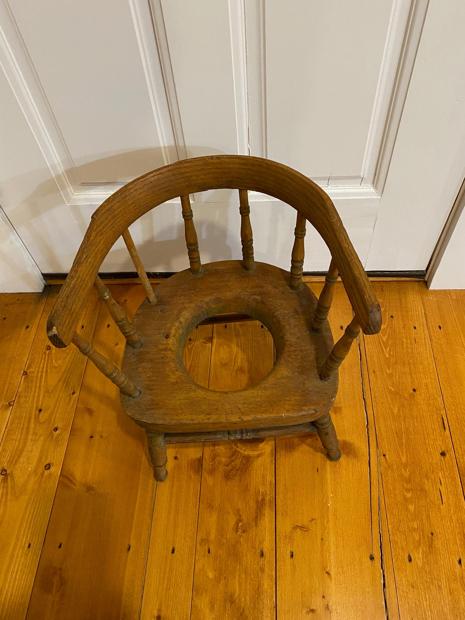 Sold At Auction Antique Wooden Spindle Bow Back Child's, 58 OFF