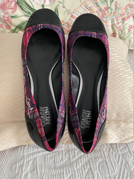 Ladies slip on flats by Coach/new