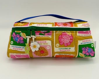 Seed packets of positivity toiletry bag