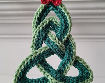Celtic Garland, Christmas Garland, Crochet Garland, Crochet Christmas Decor, Crochet Ornament, Celtic Ornament, Christmas Tree Garland