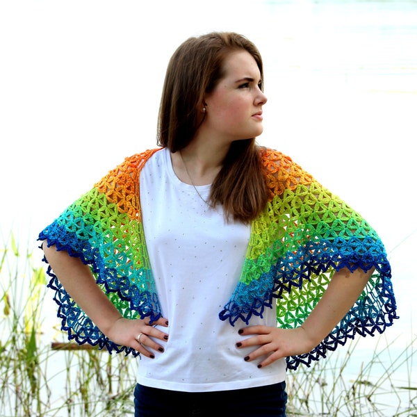 Crochet Shawl, Summer Shawl, Crochet Pattern, Crochet Shawl Pattern, Crochet Wrap, Shawl Crochet Pattern, Shawl Crochet