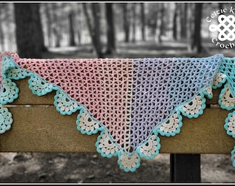 Crochet Shawl, Crochet Shawlette, Crochet Pattern, Shawl, Shawlette, Scallop Shawl, Summer Shawl, Cotton Shawl