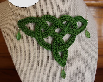 Celtic Necklace, Mother's Day gift, Crochet pattern, Celtic Jewelry, Celtic knot, Easy crochet pattern