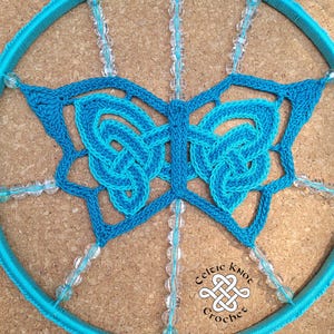 Pewter Celtic Knot Butterfly Pendant - Adjustable Cord Necklace, Symbol Of Transformation & Renewal - View #11