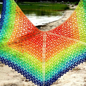 Crochet Shawl, Summer Shawl, Crochet Pattern, Crochet Shawl Pattern, Crochet Wrap, Shawl Crochet Pattern, Shawl Crochet image 2