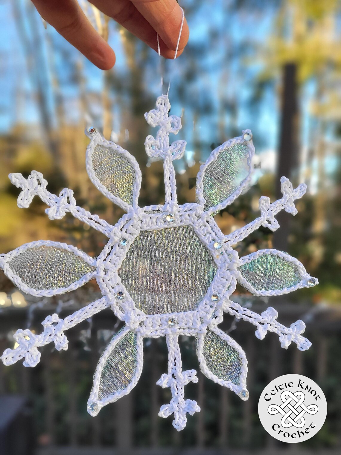 Easy Crochet Snowflake, Snowflake, Crochet Snowflake, DIY Snowflake ...