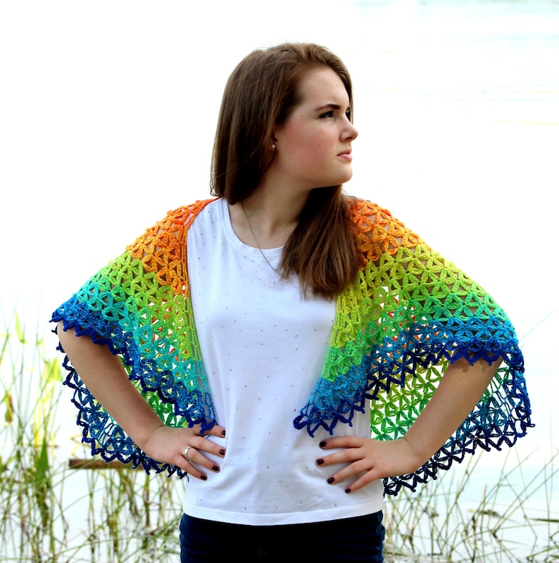 Crochet Shawl, Summer Shawl, Crochet Pattern, Crochet Shawl Pattern, Crochet Wrap, Shawl Crochet Pattern, Shawl Crochet image 1