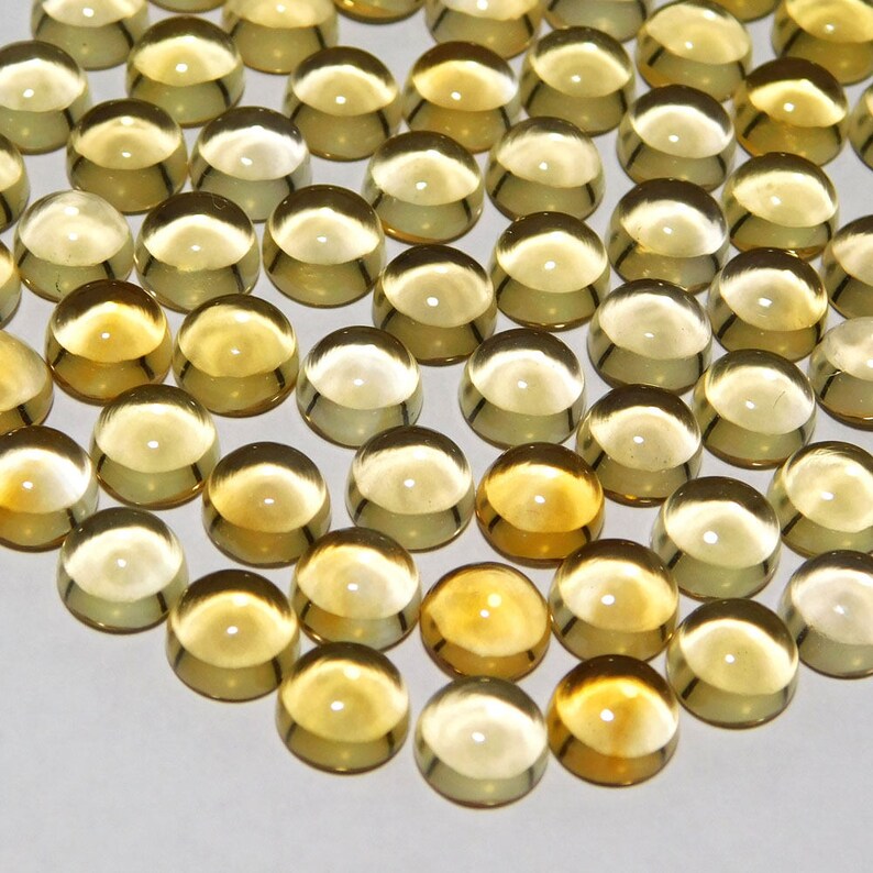 15 pieces lot natural citrine round shape cabochon calibrated loose gemstone