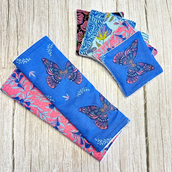 Made to Order Reusable Face Wipes and Face Cloths, Organic Bamboo Cotton, Eye Makeup Remover Wipes, Zero Waste Makeup Wipes