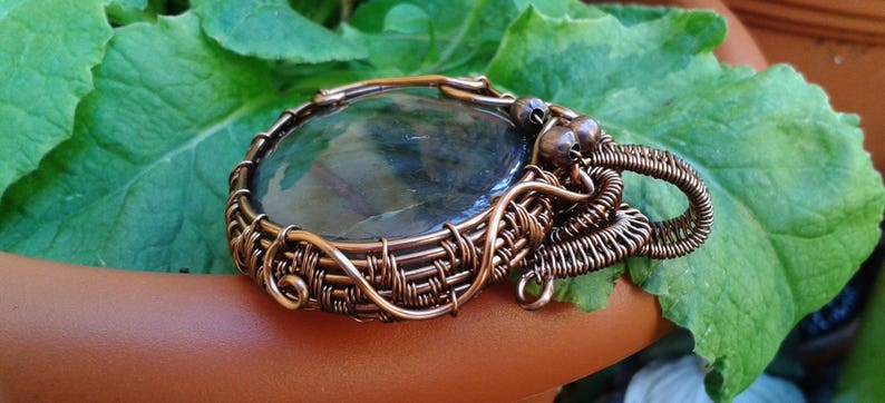 Labradorite Statement Pendant mother/'s day gift labradorite,anniversary gift jewelry gift copper necklace statement necklace crystal