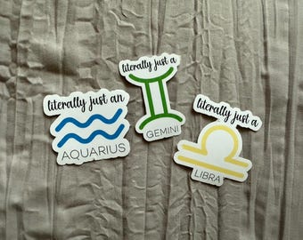 Horoscope Vinyl Stickers