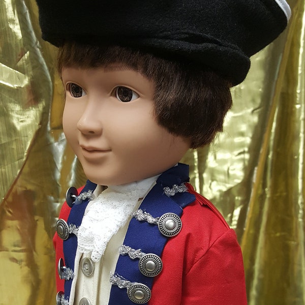 British "Redcoats" doll /  HistoryWearz™ refurbished dolls / HistoryWearz Costumes for dolls / American Revolution doll / Historical doll