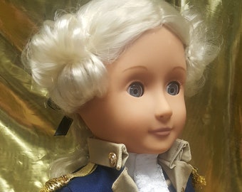 George Washington doll / HistoryWearz™ refurbished dolls / HistoryWearz Costumes for dolls / Continental Army doll