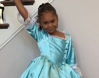 Schuyler Sisters Angelica Hamilton -Eliza- Child Sizes up to 14