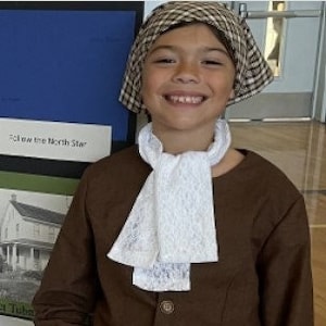 Harriet Tubman costume for girls abolitionist freedom fighter civil war scout Historical Costume wax museum Historywearz costume image 1