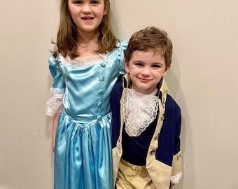 Hamilton Costumes for Kids / Alexander Hamilton costume / Eliza Schuyler Hamilton costume / Colonial costumes / Historywearz costume