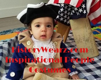 Patriotic costume for children / Hamilton costume for baby /  Colonial costume / HistoryWearz™ Costume / George Washington costume