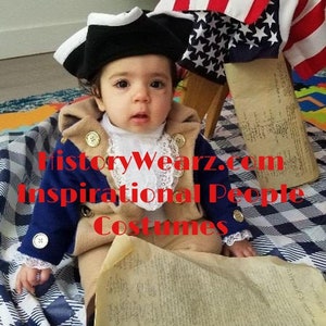 Patriotic costume for children / Hamilton costume for baby /  Colonial costume / HistoryWearz™ Costume / George Washington costume