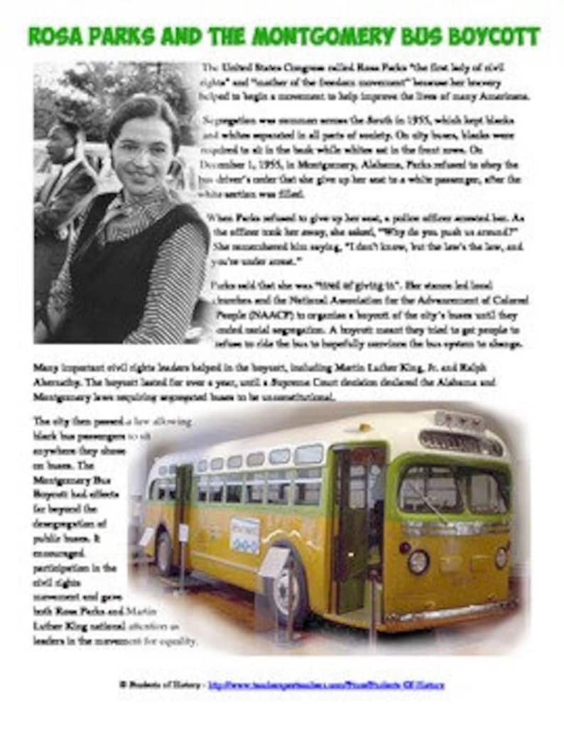 Rosa Parks costume Montgomery Bus Boycott Halloween Costume HistoryWearz Costume Inspirational Woman Costume Costumes for girls