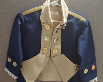 Kids Colonial costume - Hamilton - George Washington - 18th Century clothing - colonial period costume - school plays