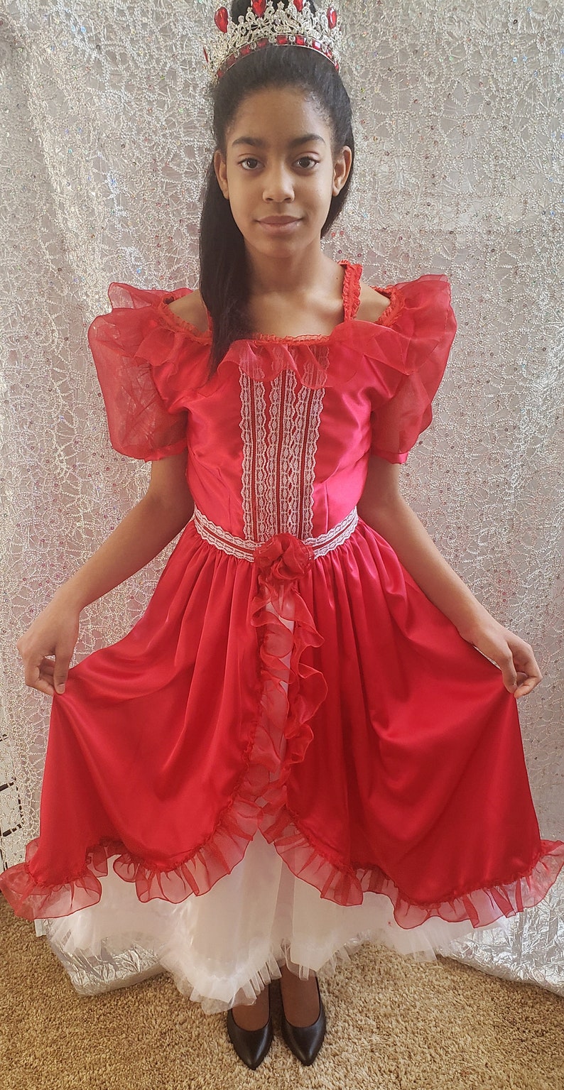 princess elena dress Inspired Dress, Red Adventure Costume, Toddler, Child, Girl NO GLITTER is EVER used on any of our items PRINCESS ELENA 7
