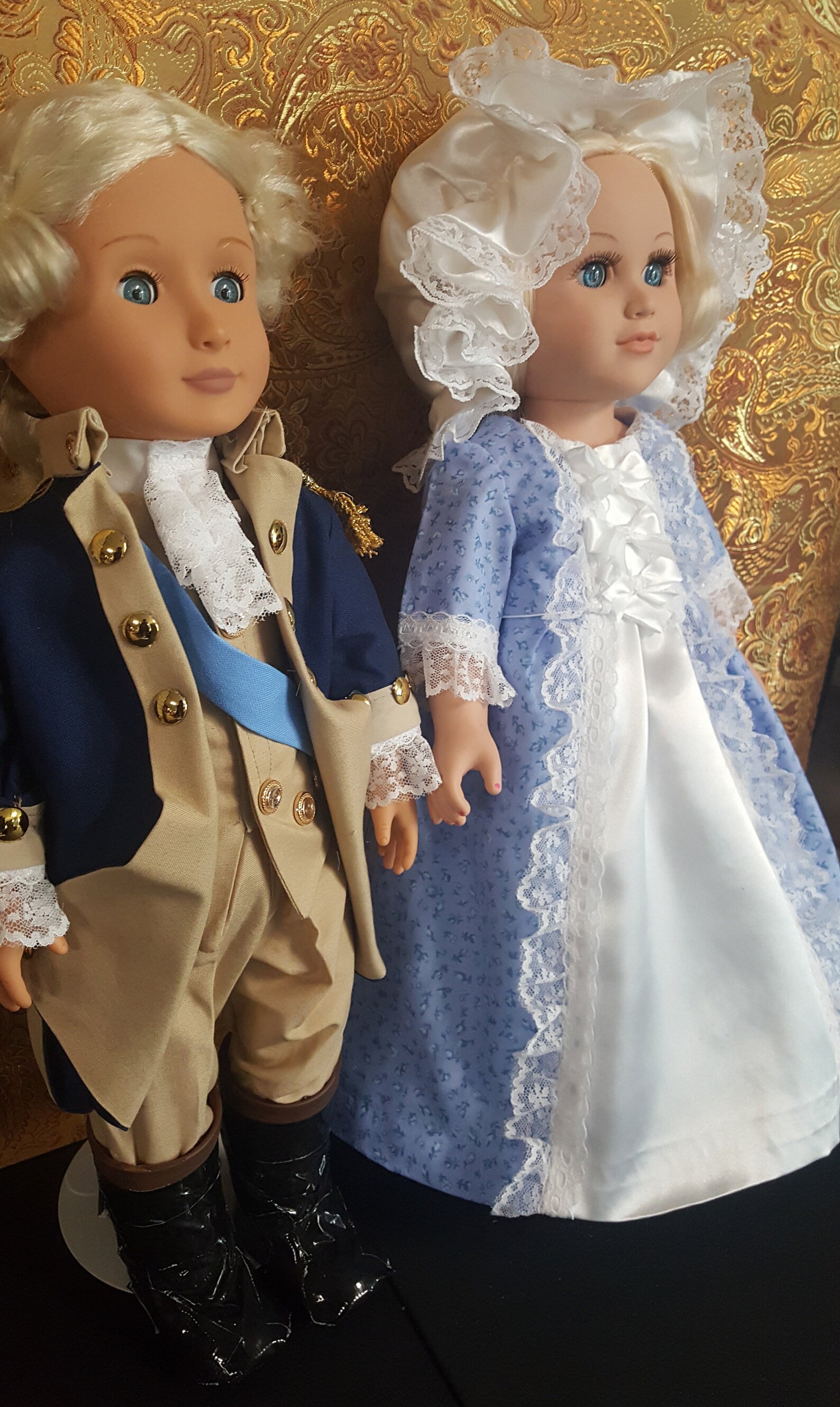 18 doll pair George and Martha Washington First | Etsy