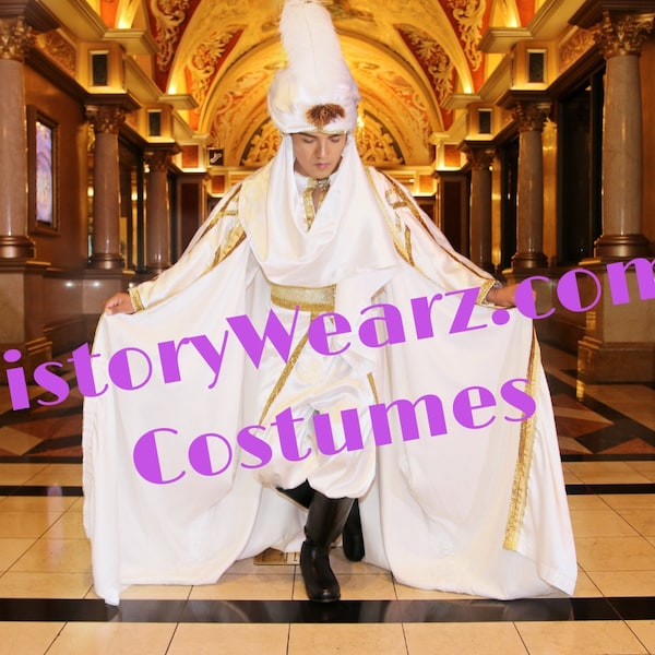 Premium Costume Design - HistoryWearz™ - Disney Inspired Aladdin Movie Prince Ali Costume - photo shoot Arabian night Disneyland