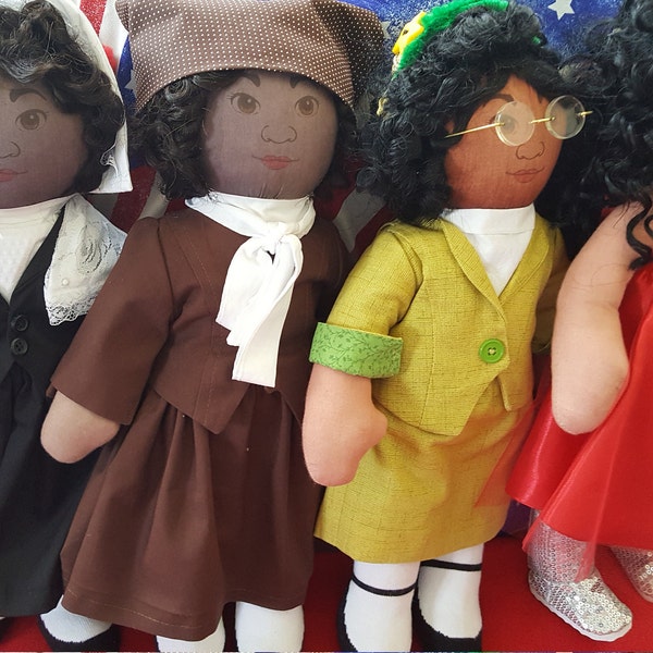 HistoryWearz American People Ragdoll Series - Sojourner Truth - Harriet Tubman - Rosa Parks - Michelle Obama - Herstory dolls