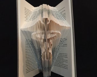 Folded Book Art-Medical Symbol-New Grad Gift-Gift for Nurse-Gift for MD-Recognition Gift-Unique Gift-Most Popular Gift-Custom Hand Made Art-